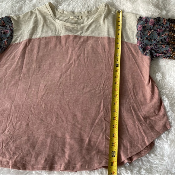 Umgee Boho color block Top. Sz Large - Picture 3 of 9